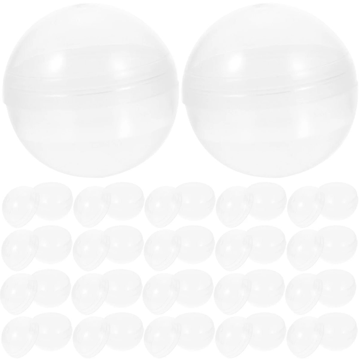 100pcs Clear Plastic Fillable Balls I5996