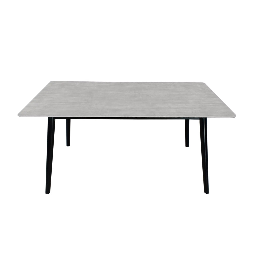Gray Resin Rectangular Dining Table Q739529