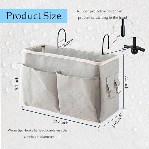 Grey Bedside Hanging Storage Organizer B227