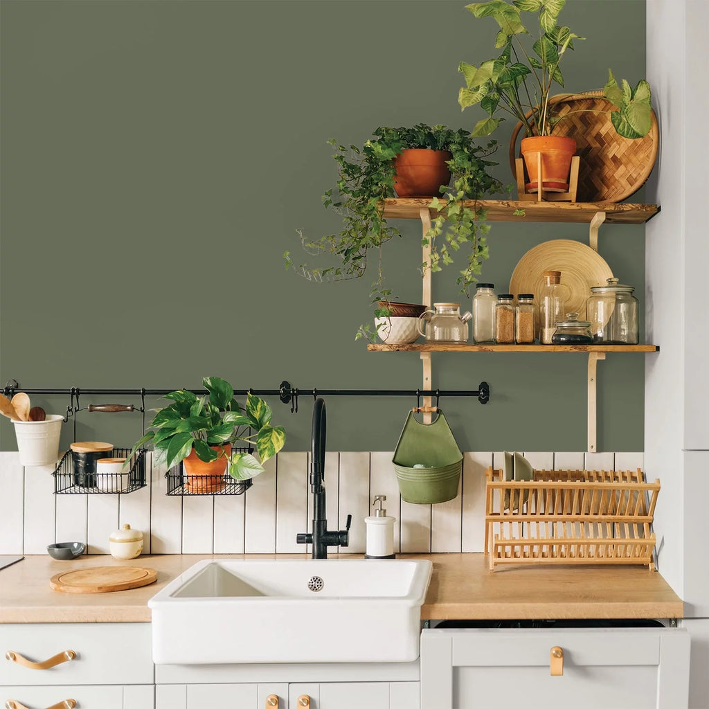 All About Olive Green Gallon Interior Paint and Primer L2906