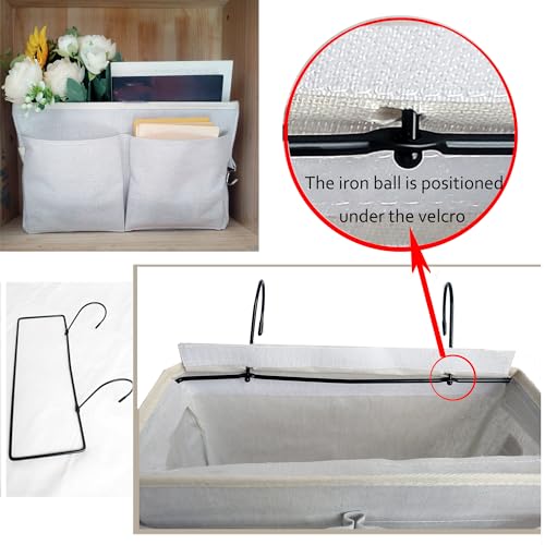 Grey Bedside Hanging Storage Organizer B227