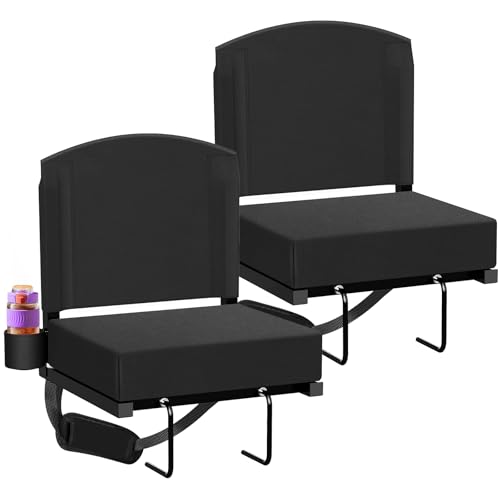 Black Bleacher Seat with Back Support K805128