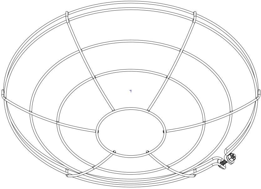 Gooseneck Barn Light with Wire Guard, Red G386