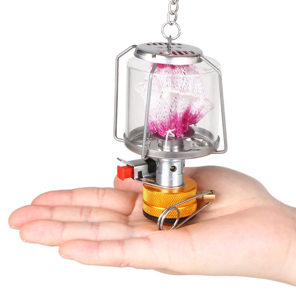 Outdoor Portable Camping Gas Lantern with 3 Mantles and Adapter I5790