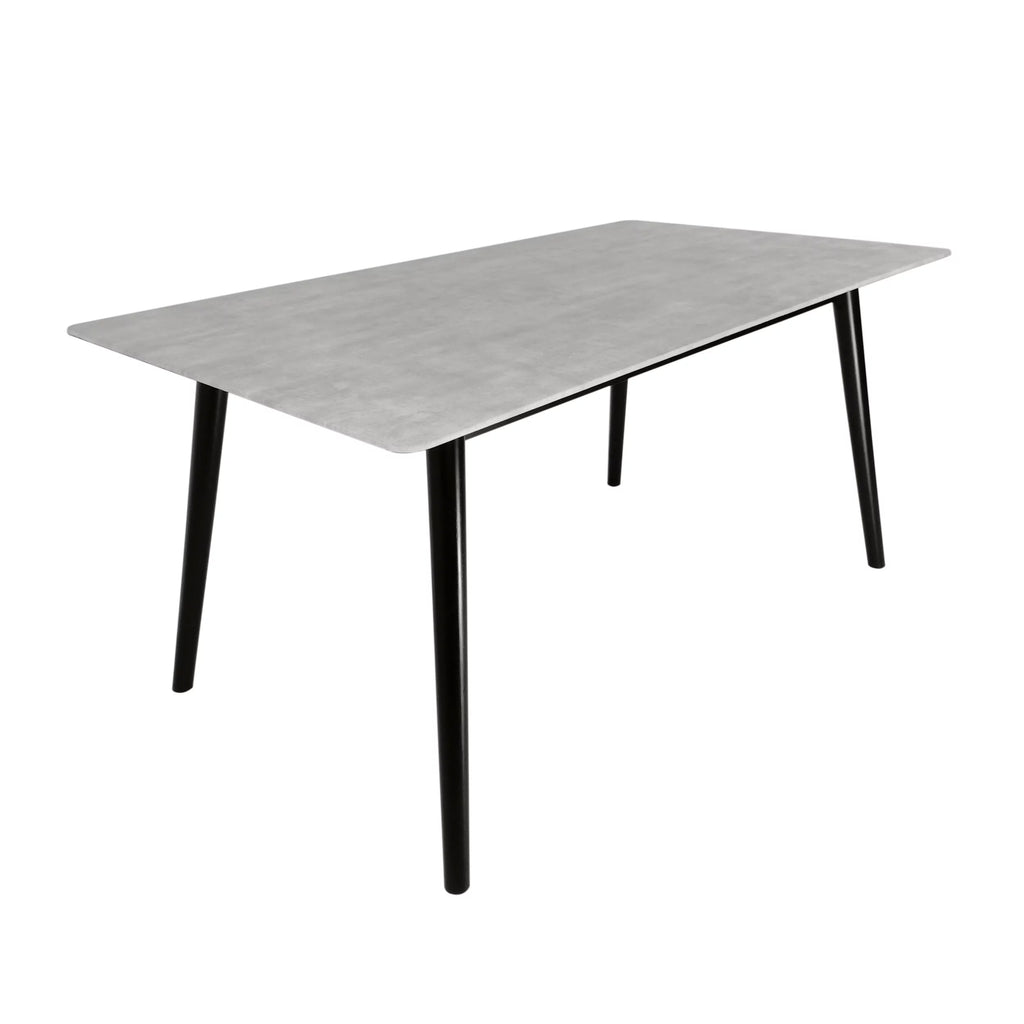 Gray Resin Rectangular Dining Table Q739529