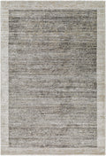 Gray Black Area Rug W602