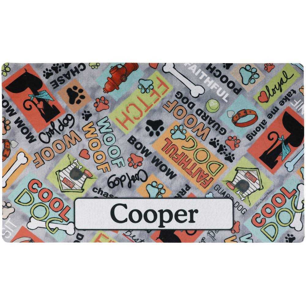 Personalized Pet Bowl Placemat R952