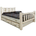 Solid Wood Queen Storage Bed L30834