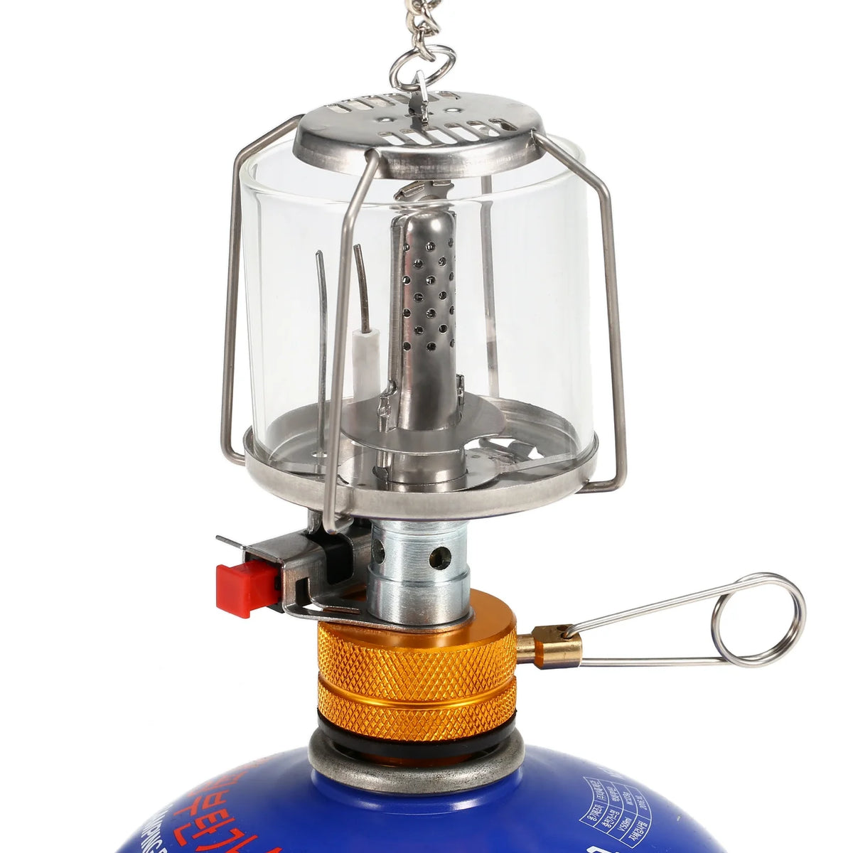 Outdoor Portable Camping Gas Lantern with 3 Mantles and Adapter I5790