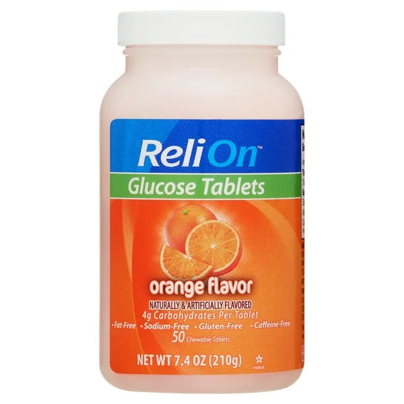Orange Flavor 50 Count Glucose Tablets M81080