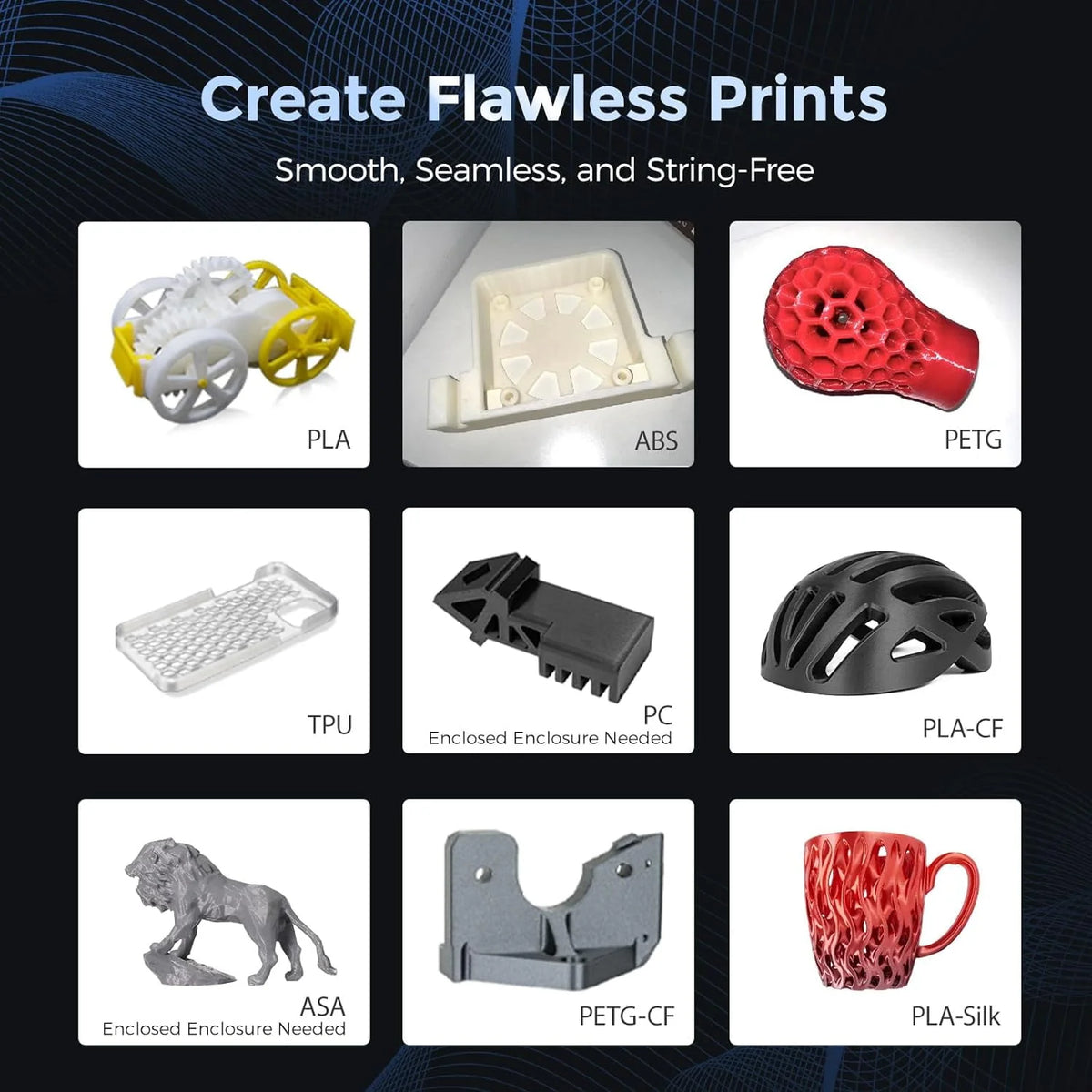 High Speed 3D Printer 8.7 x 8.7 x 8.7'' I956