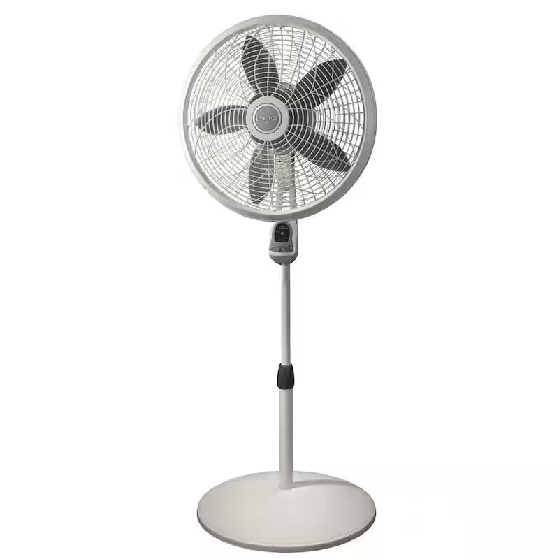 White 3 Speed Oscillating Pedestal Fan with Timer and Remote Control M335