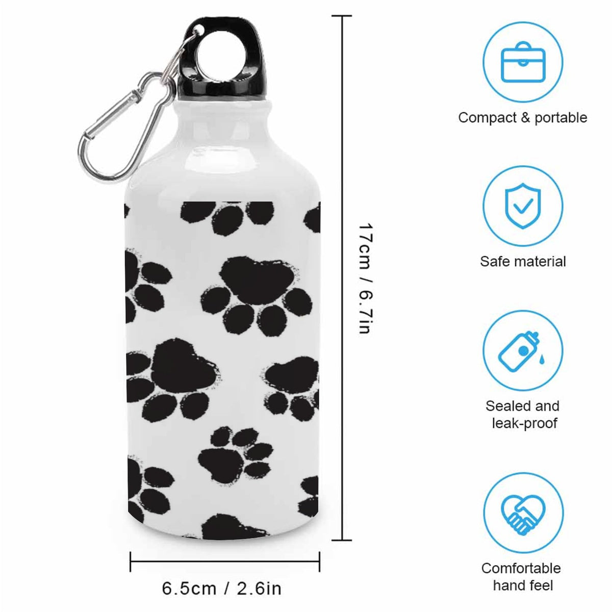 400ml Sport Aluminum Water Bottle with Twist Cap F961467