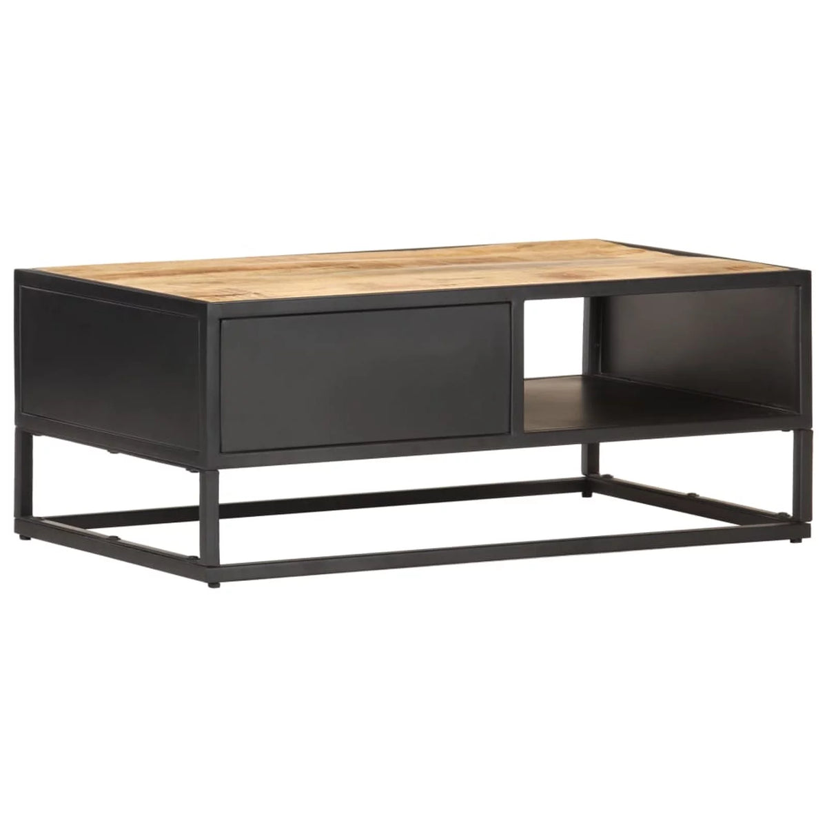 Coffee Table with Carved Door Rough Mango Wood F145506