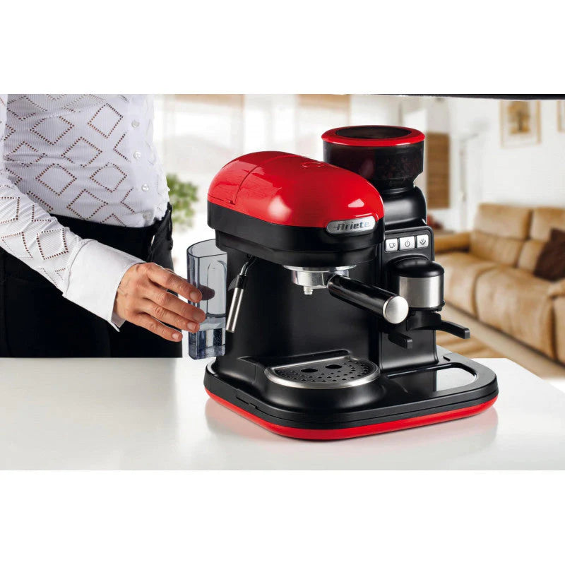 Espresso Machine with Grinder Red K8640