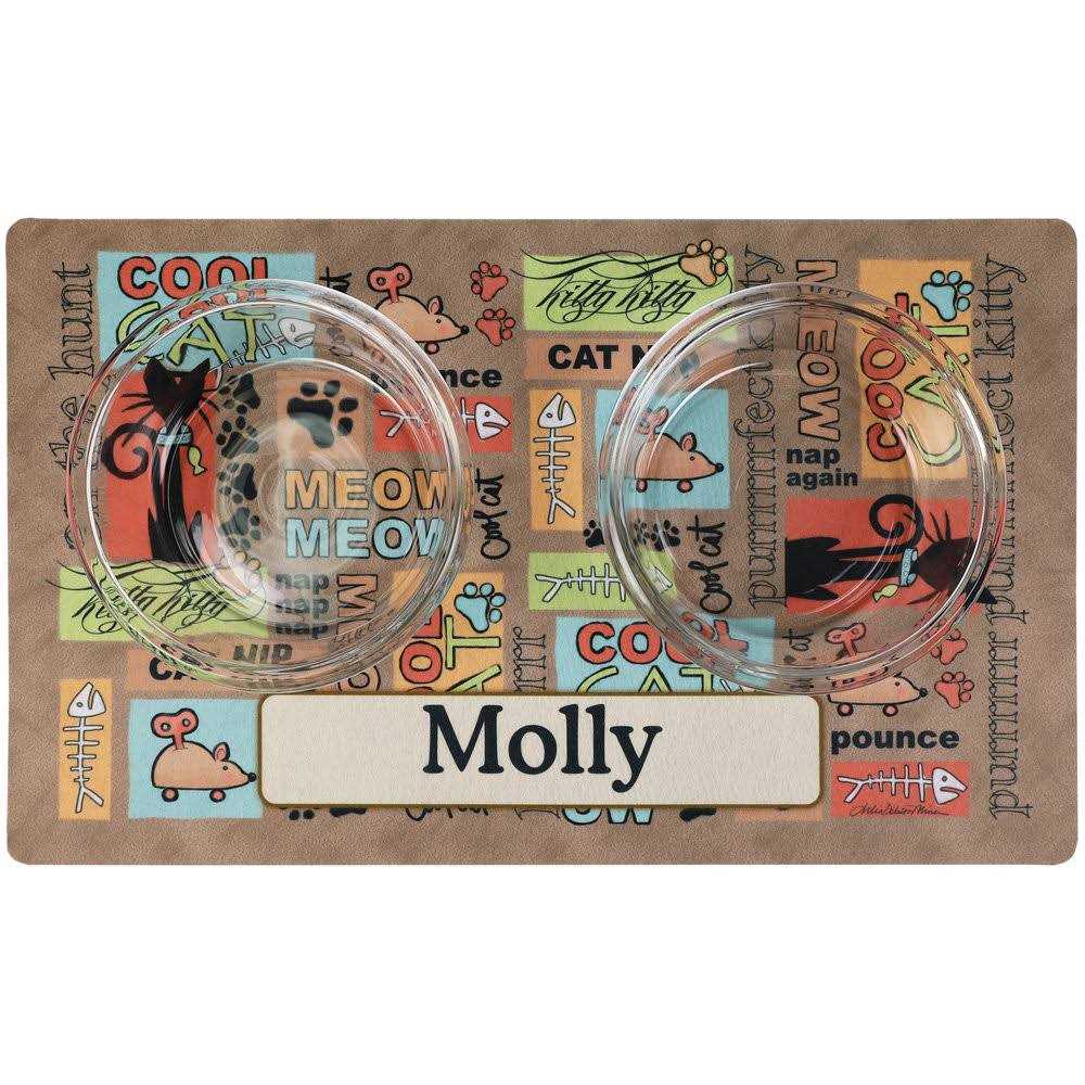 Personalized Pet Bowl Placemat R952