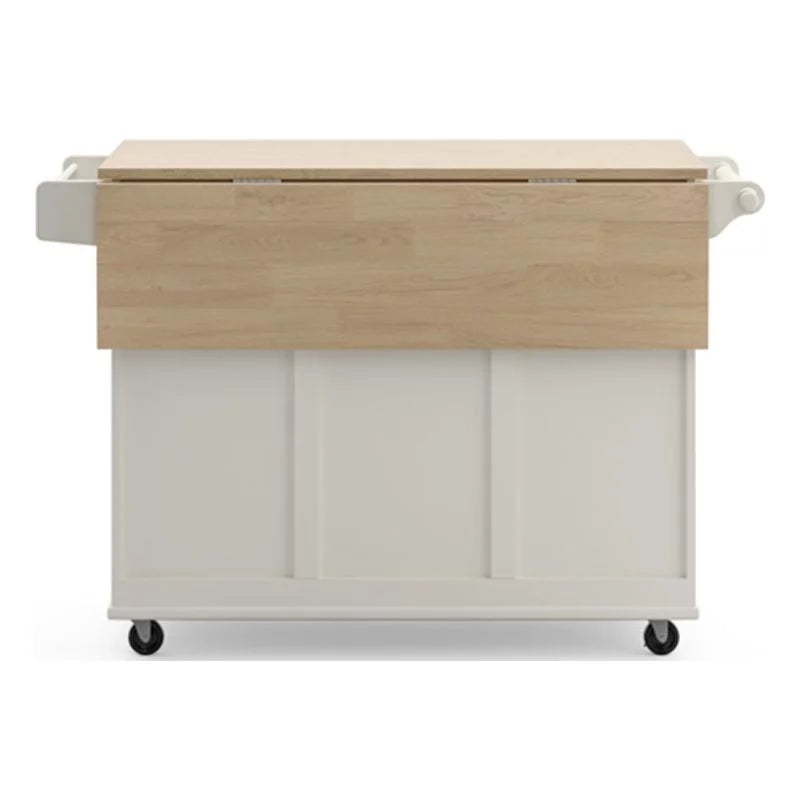 White Wood Kitchen Cart X91481