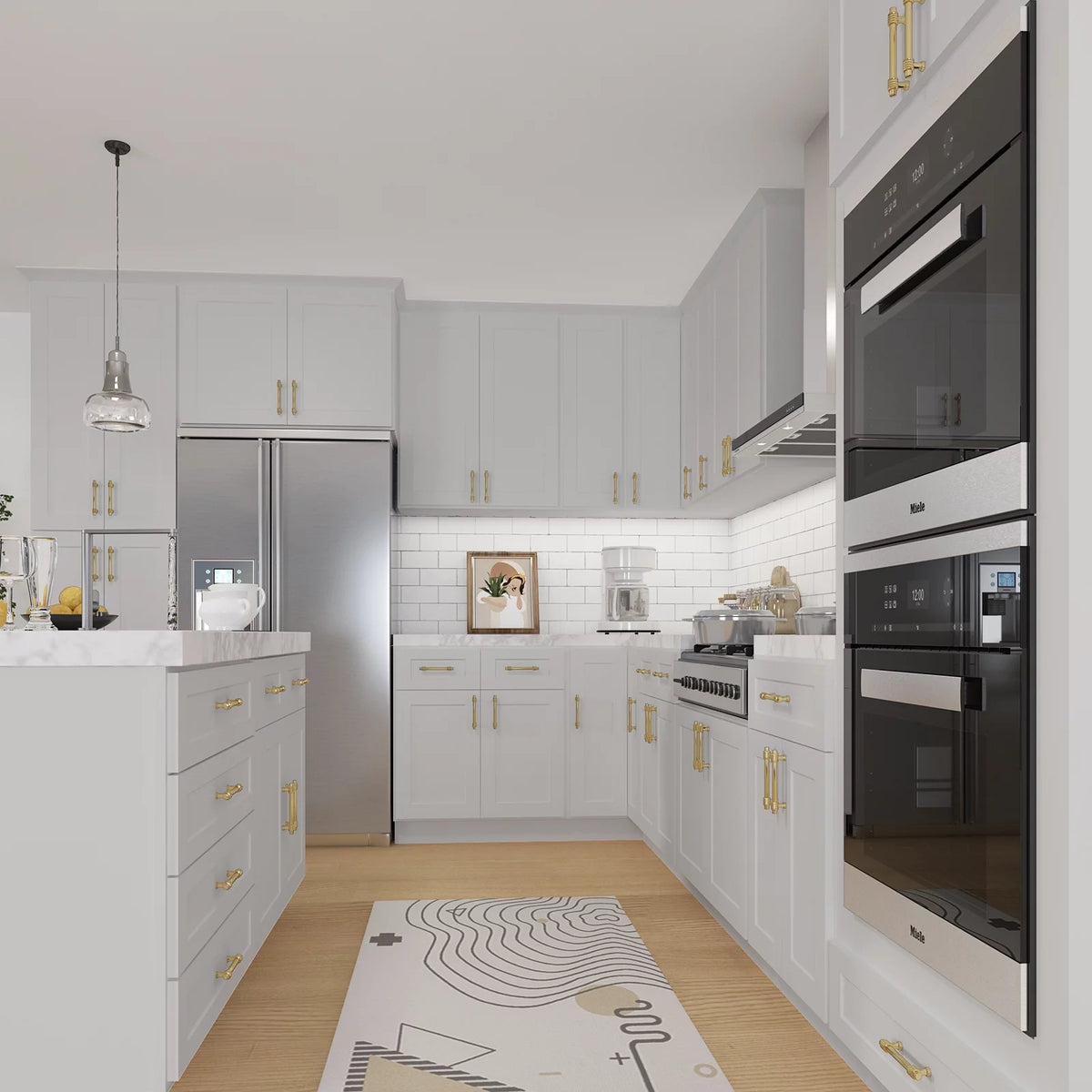 33-in W x 24-in D x 24-in H Shaker Kitchen Cabinet with 2 Doors G4701