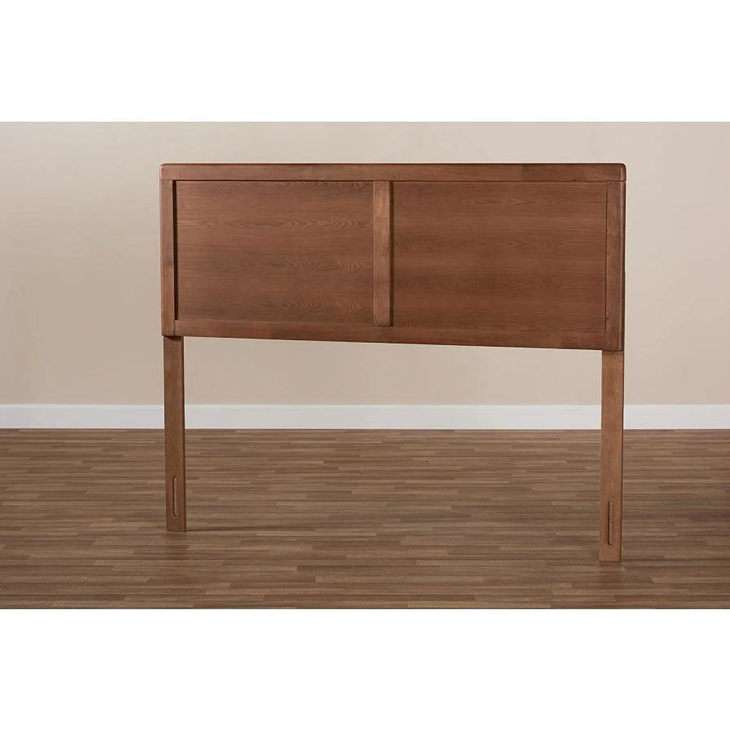 Walnut Brown Wood Queen Size Headboard G812