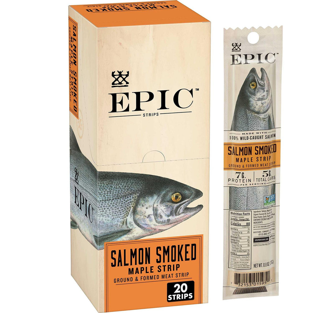 Smoked Salmon Strips Wild Caught W911
