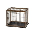 Dark Brown Wooden Pet Crate V89437