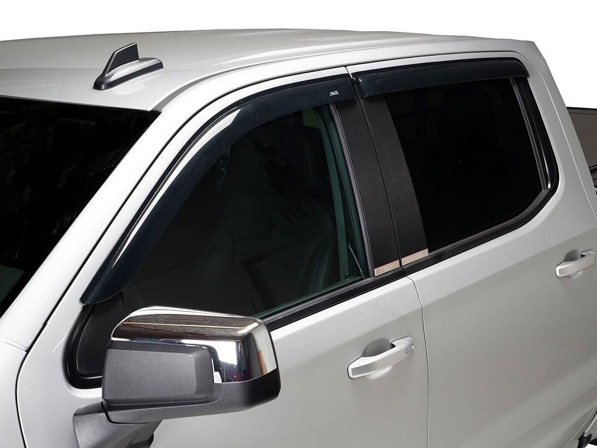 4Pc Smoke Window Deflectors N469